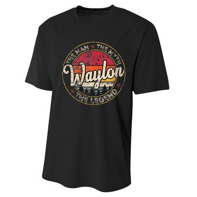 W.A.Y.L..O.N The Man The Myth The Legend Personalized Name Performance Sprint T-Shirt