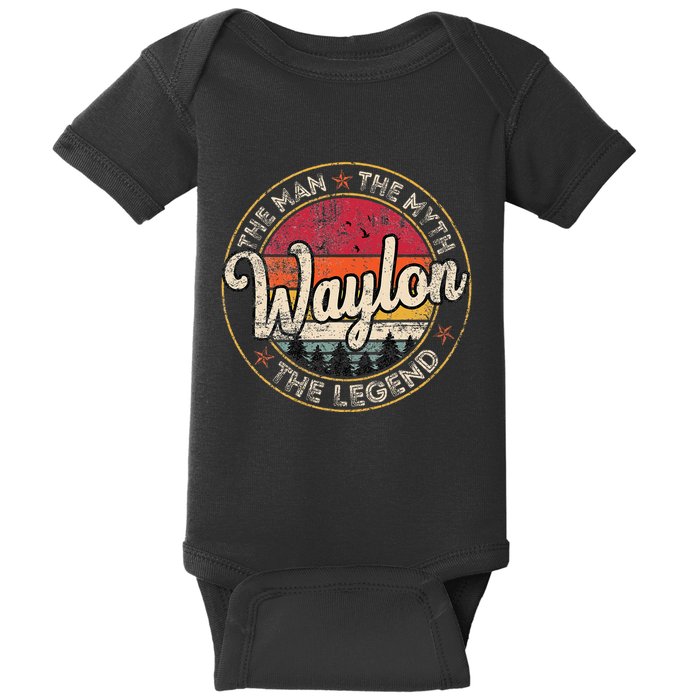 W.A.Y.L..O.N The Man The Myth The Legend Personalized Name Baby Bodysuit