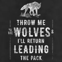 Wolf Throw Me To The Wolves Leadership 7 Panel Mesh Trucker Snapback Hat