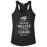 Wolf Throw Me To The Wolves Leadership Ladies PosiCharge Competitor Racerback Tank