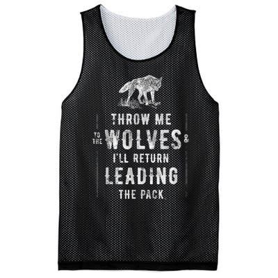 Wolf Throw Me To The Wolves Leadership Mesh Reversible Basketball Jersey Tank