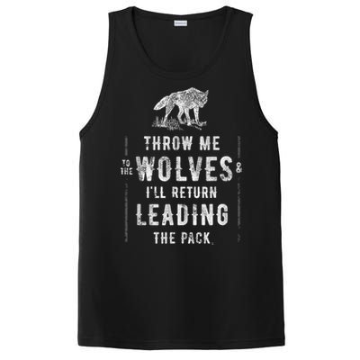 Wolf Throw Me To The Wolves Leadership PosiCharge Competitor Tank