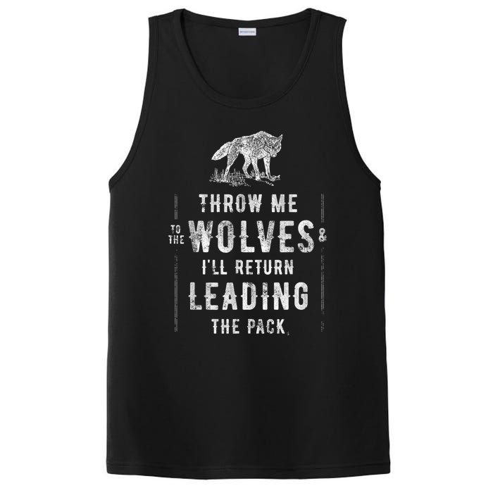 Wolf Throw Me To The Wolves Leadership PosiCharge Competitor Tank