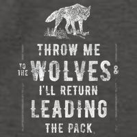 Wolf Throw Me To The Wolves Leadership Vector Backpack