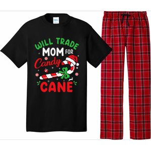 Will Trade Mom For Candy Cane Christmas Funny Pajama Set