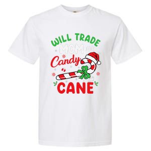 Will Trade Mom For Candy Cane Christmas Funny Garment-Dyed Heavyweight T-Shirt