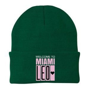 Welcome To Miami Leo 10 GOAT Knit Cap Winter Beanie