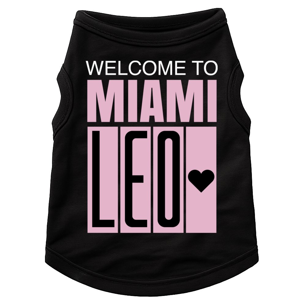 Welcome To Miami Leo 10 GOAT Doggie Tank