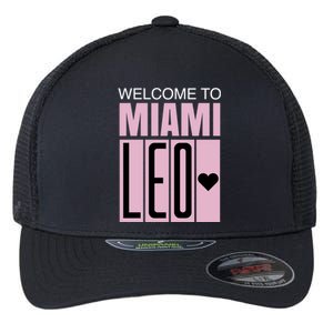 Welcome To Miami Leo 10 GOAT Flexfit Unipanel Trucker Cap