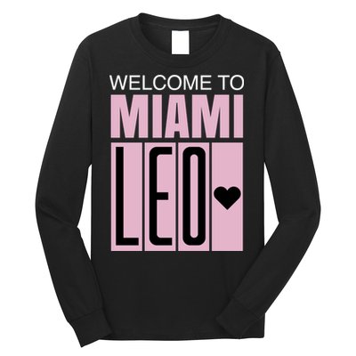Welcome To Miami Leo 10 GOAT Long Sleeve Shirt