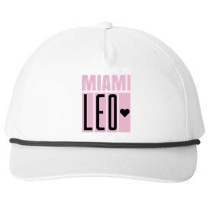 Welcome To Miami Leo 10 GOAT Snapback Five-Panel Rope Hat