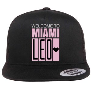 Welcome To Miami Leo 10 GOAT Flat Bill Trucker Hat