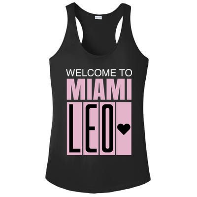 Welcome To Miami Leo 10 GOAT Ladies PosiCharge Competitor Racerback Tank