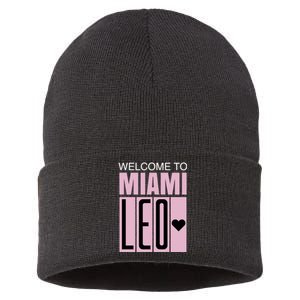 Welcome To Miami Leo 10 GOAT Sustainable Knit Beanie