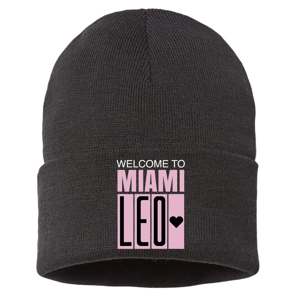 Welcome To Miami Leo 10 GOAT Sustainable Knit Beanie