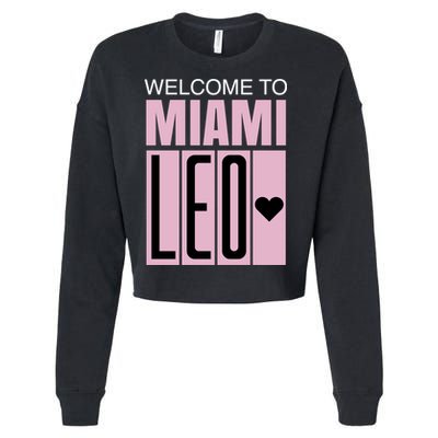 Welcome To Miami Leo 10 GOAT Cropped Pullover Crew