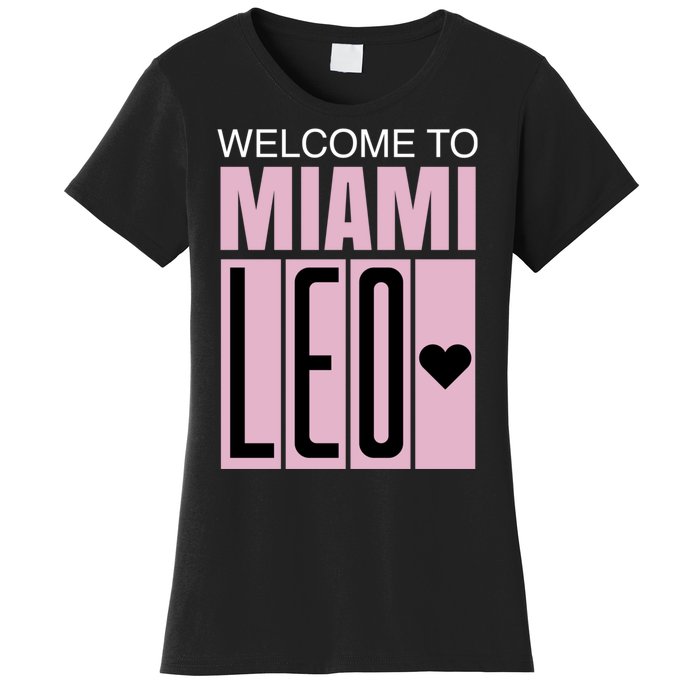 Welcome To Miami Leo 10 GOAT Women's T-Shirt