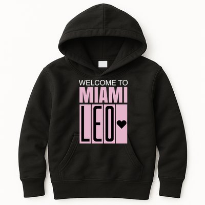 Welcome To Miami Leo 10 GOAT Kids Hoodie