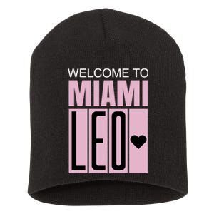 Welcome To Miami Leo 10 GOAT Short Acrylic Beanie