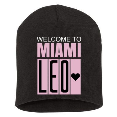 Welcome To Miami Leo 10 GOAT Short Acrylic Beanie
