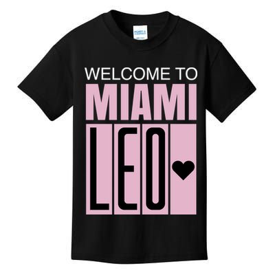 Welcome To Miami Leo 10 GOAT Kids T-Shirt