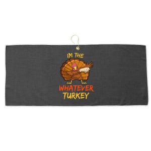 Whatever Turkey Matching Family Group Thanksgiving Party Pj Large Microfiber Waffle Golf Towel