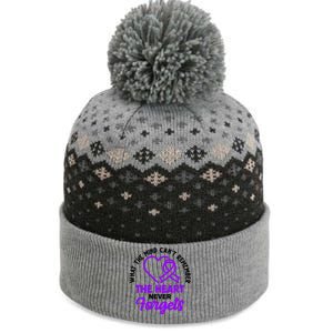 What The Mind Can't Remember The Heart Never Forgets Pancreatic Cancer The Baniff Cuffed Pom Beanie