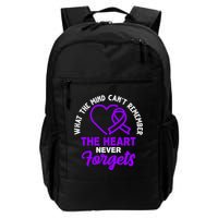 What The Mind Can't Remember The Heart Never Forgets Pancreatic Cancer Backpack