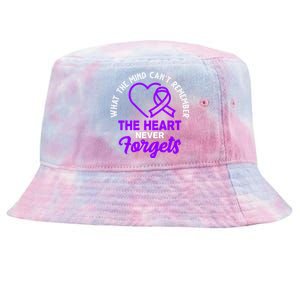 What The Mind Can't Remember The Heart Never Forgets Pancreatic Cancer Tie-Dyed Bucket Hat