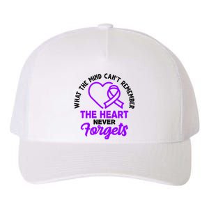 What The Mind Can't Remember The Heart Never Forgets Pancreatic Cancer Yupoong Adult 5-Panel Trucker Hat