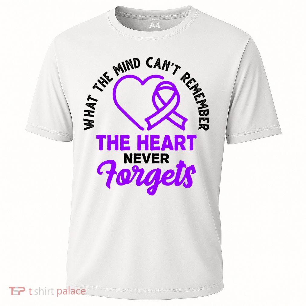 What The Mind Can't Remember The Heart Never Forgets Pancreatic Cancer Performance Shirt
