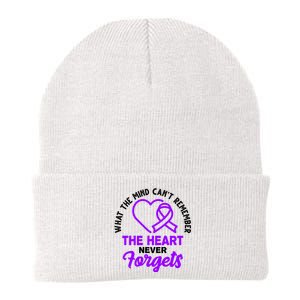 What The Mind Can't Remember The Heart Never Forgets Pancreatic Cancer Knit Cap Winter Beanie