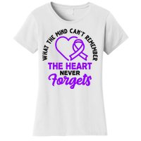 What The Mind Can't Remember The Heart Never Forgets Pancreatic Cancer Women's T-Shirt