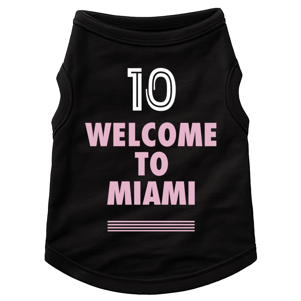Welcome To Miami Leo 10 GOAT Doggie Tank