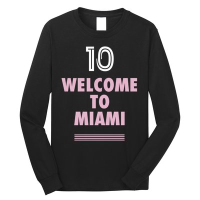 Welcome To Miami Leo 10 GOAT Long Sleeve Shirt