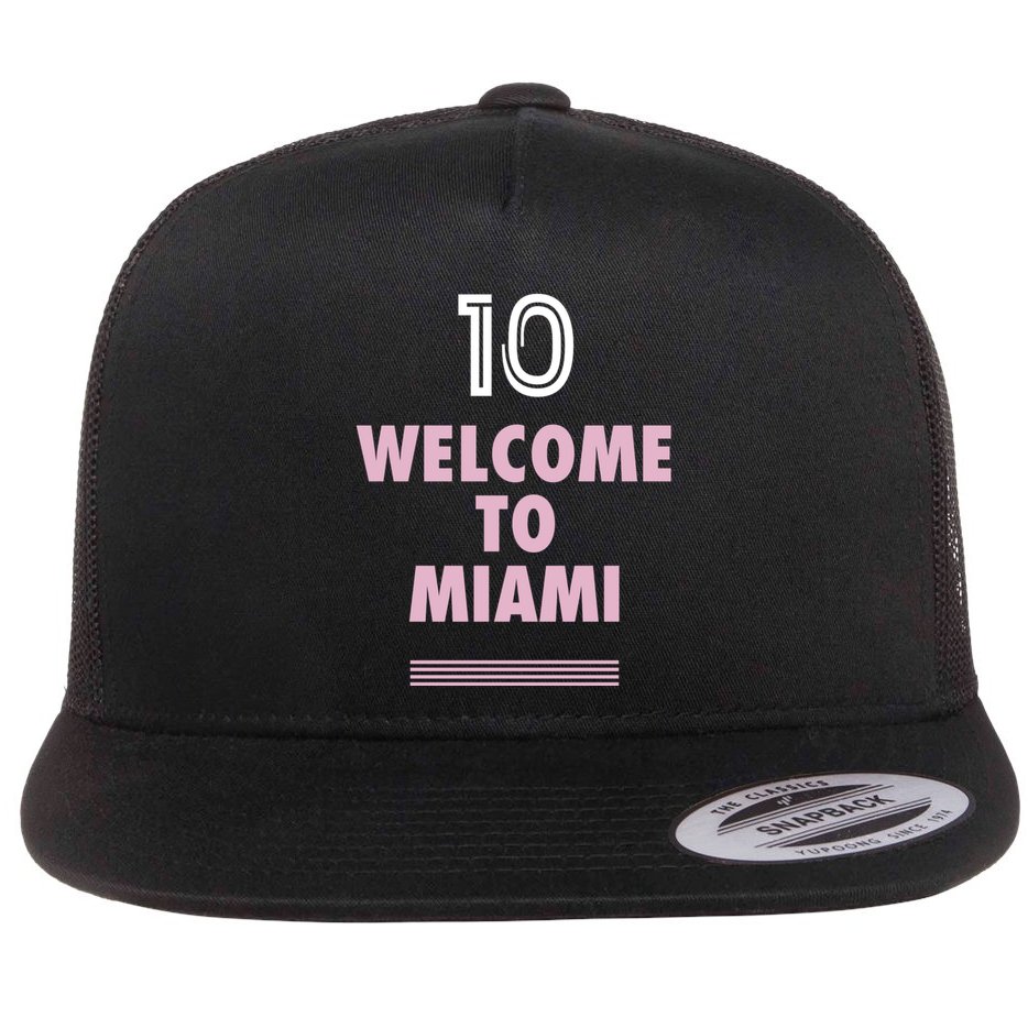 Welcome To Miami Leo 10 GOAT Flat Bill Trucker Hat
