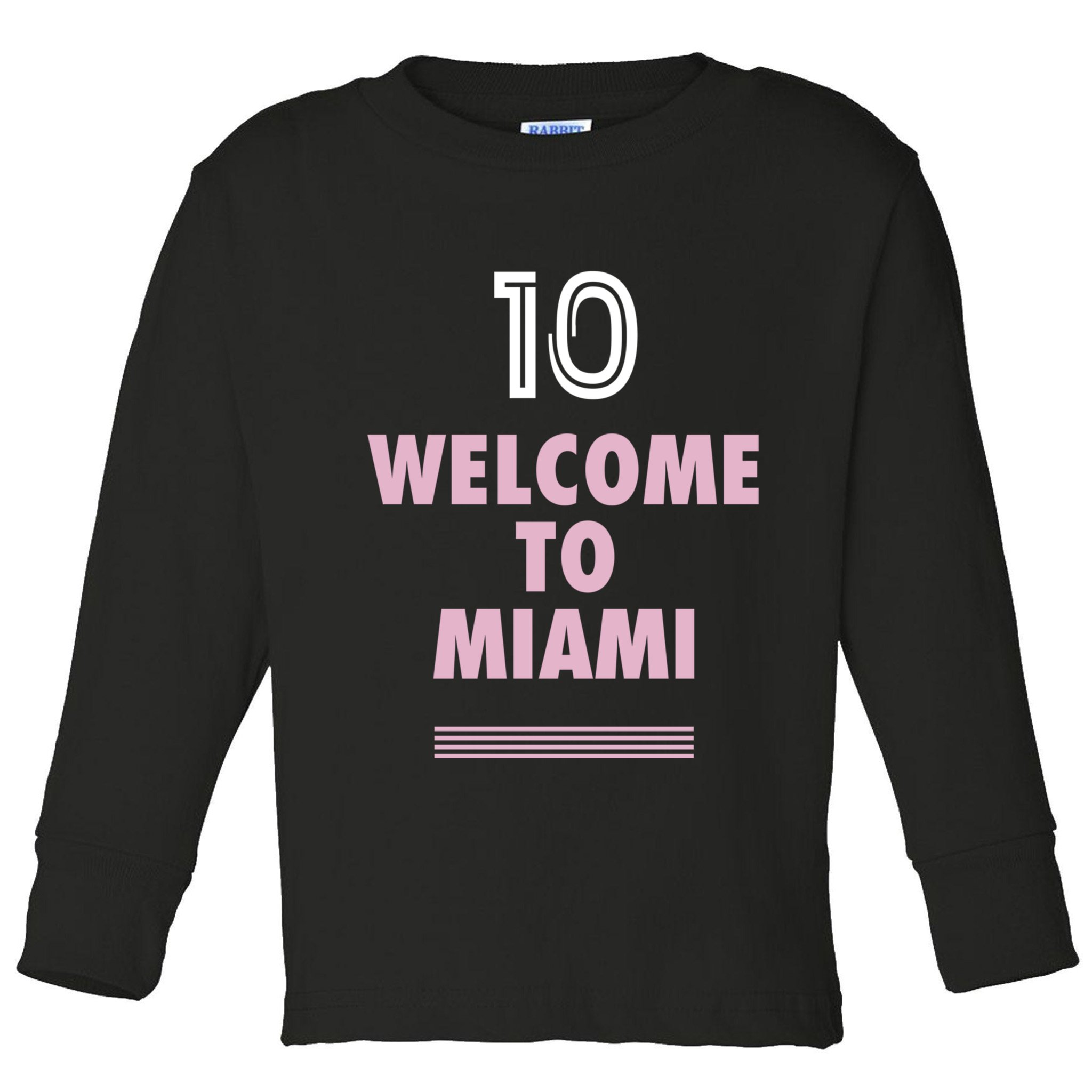 Welcome To Miami Leo 10 GOAT Toddler Long Sleeve Shirt