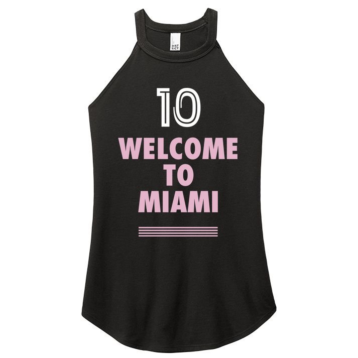 Welcome To Miami Leo 10 GOAT Women's Perfect Tri Rocker Tank