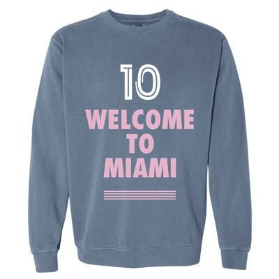 Welcome To Miami Leo 10 GOAT Garment-Dyed Sweatshirt