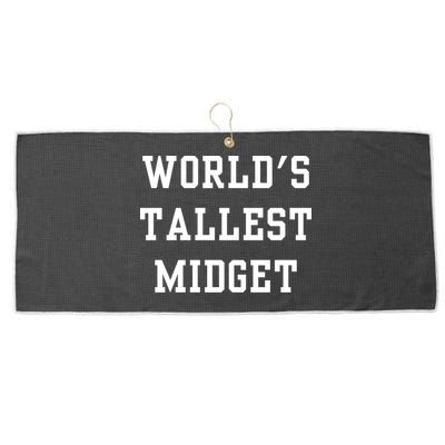 Worlds Tallest Midget Large Microfiber Waffle Golf Towel
