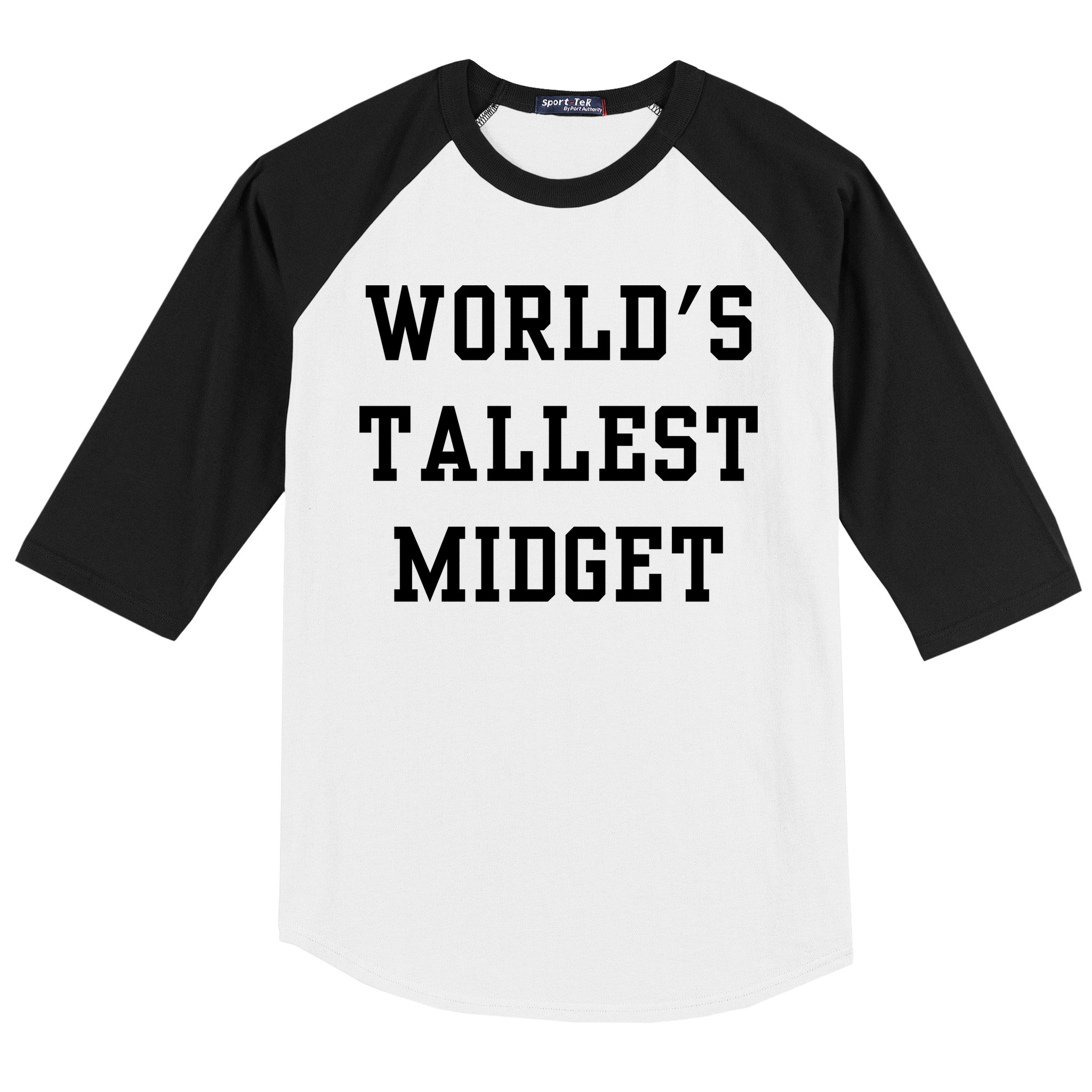 Worlds Tallest Midget Baseball Sleeve Shirt