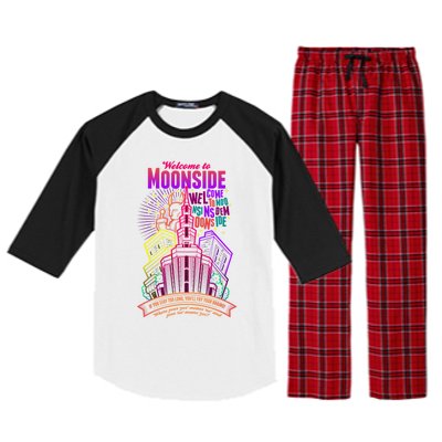 Welcome To Moonside Raglan Sleeve Pajama Set