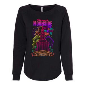 Welcome To Moonside Womens California Wash Sweatshirt