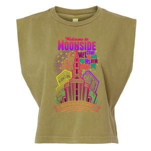 Welcome To Moonside Garment-Dyed Women's Muscle Tee