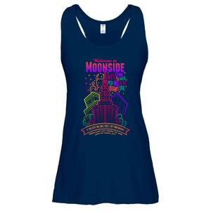 Welcome To Moonside Ladies Essential Flowy Tank