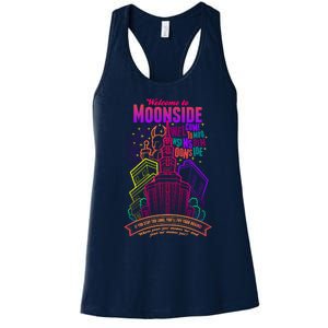 Welcome To Moonside Women's Racerback Tank