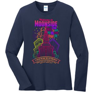 Welcome To Moonside Ladies Long Sleeve Shirt