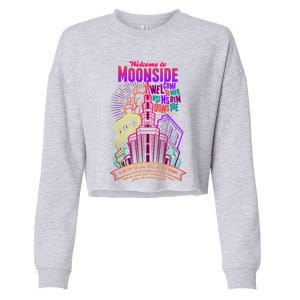 Welcome To Moonside Cropped Pullover Crew