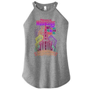 Welcome To Moonside Women's Perfect Tri Rocker Tank