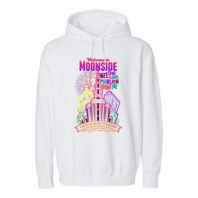 Welcome To Moonside Garment-Dyed Fleece Hoodie